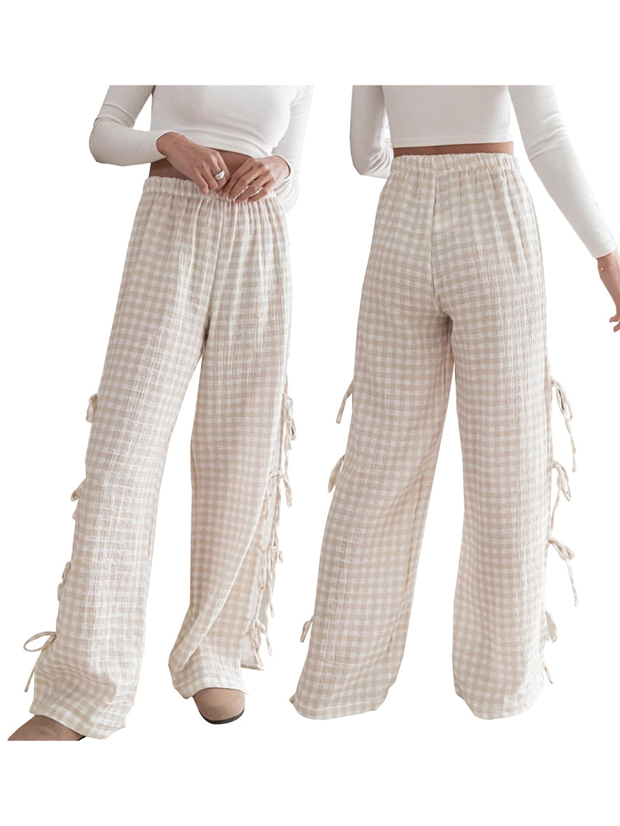 Retro Chic Wide-Leg Trousers