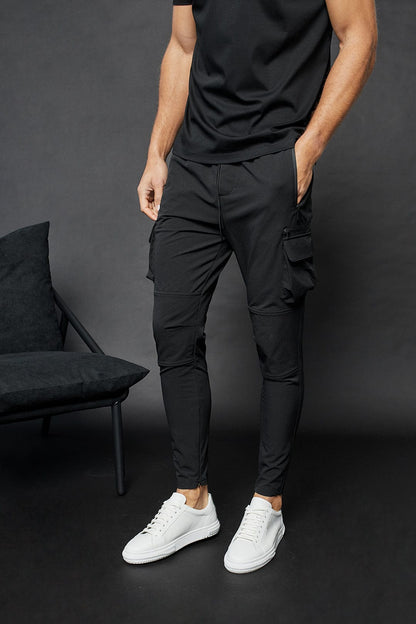 Mid Weight Nylon Cargo Pant - Light Grey