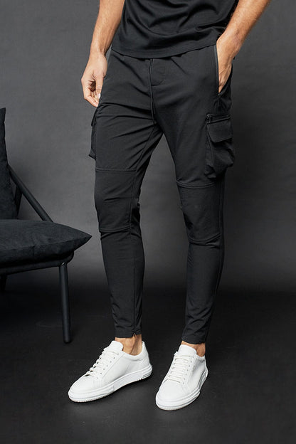 Mid Weight Nylon Cargo Pant - Light Grey