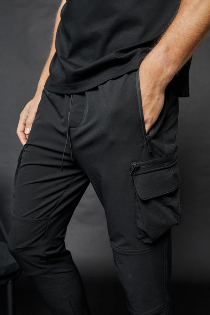 Mid Weight Nylon Cargo Pant - Light Grey