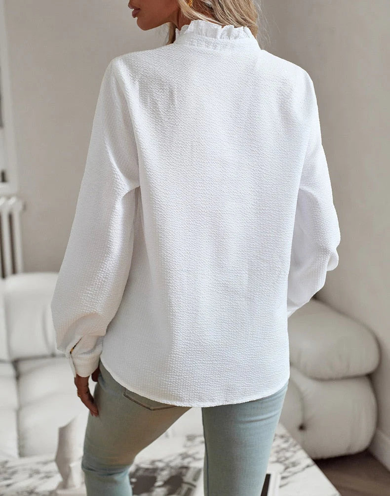 Olivia | Cuff Collar Long Sleeve Blouse