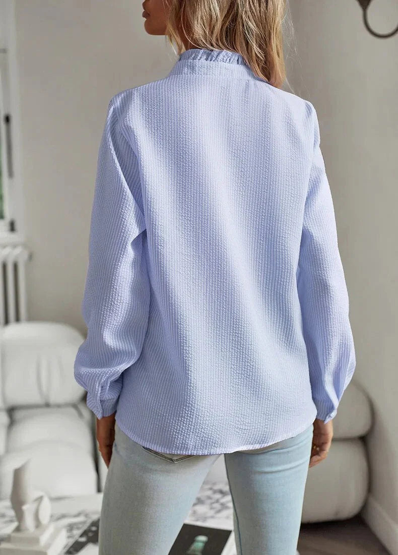 Olivia | Cuff Collar Long Sleeve Blouse