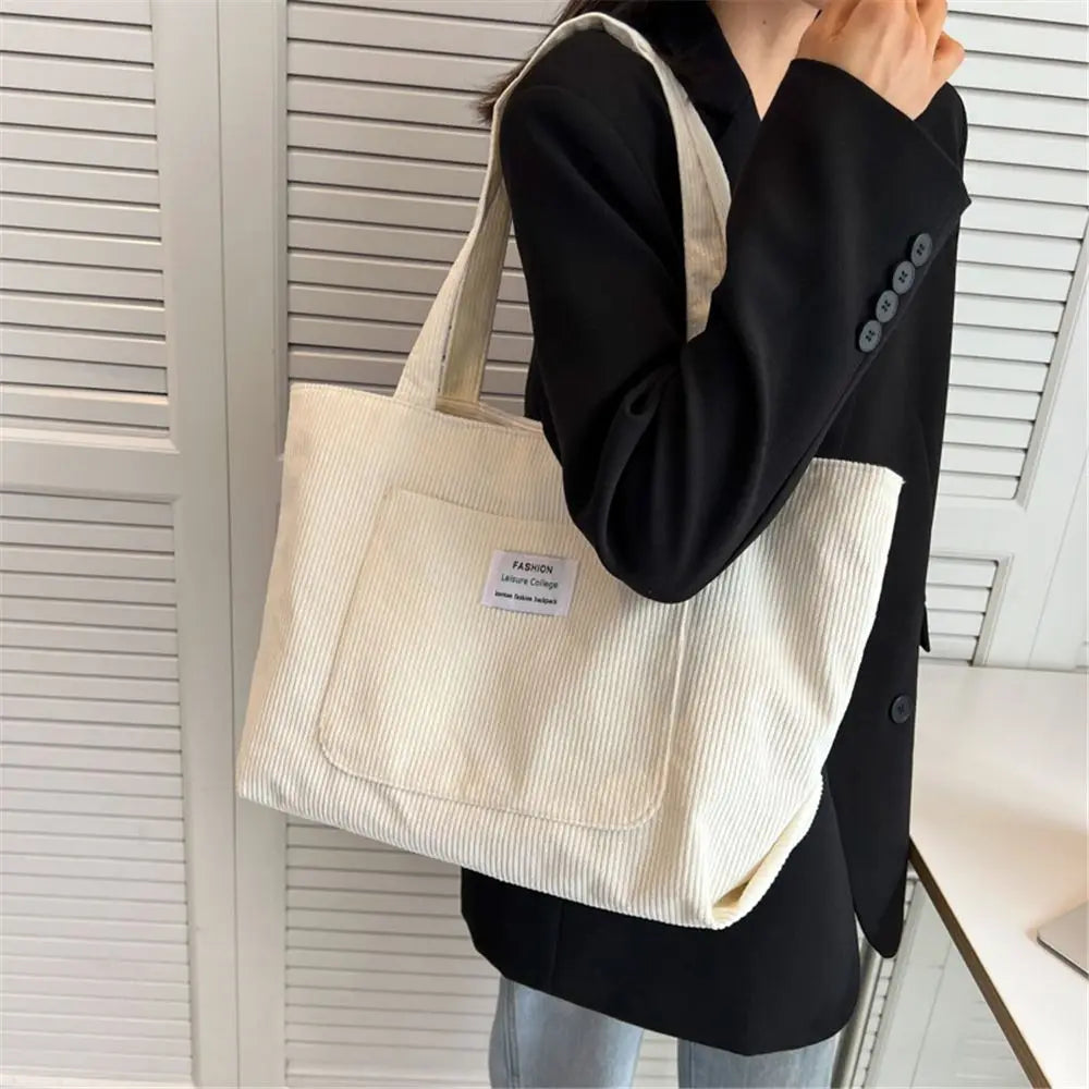 Velura Corduroy Tote