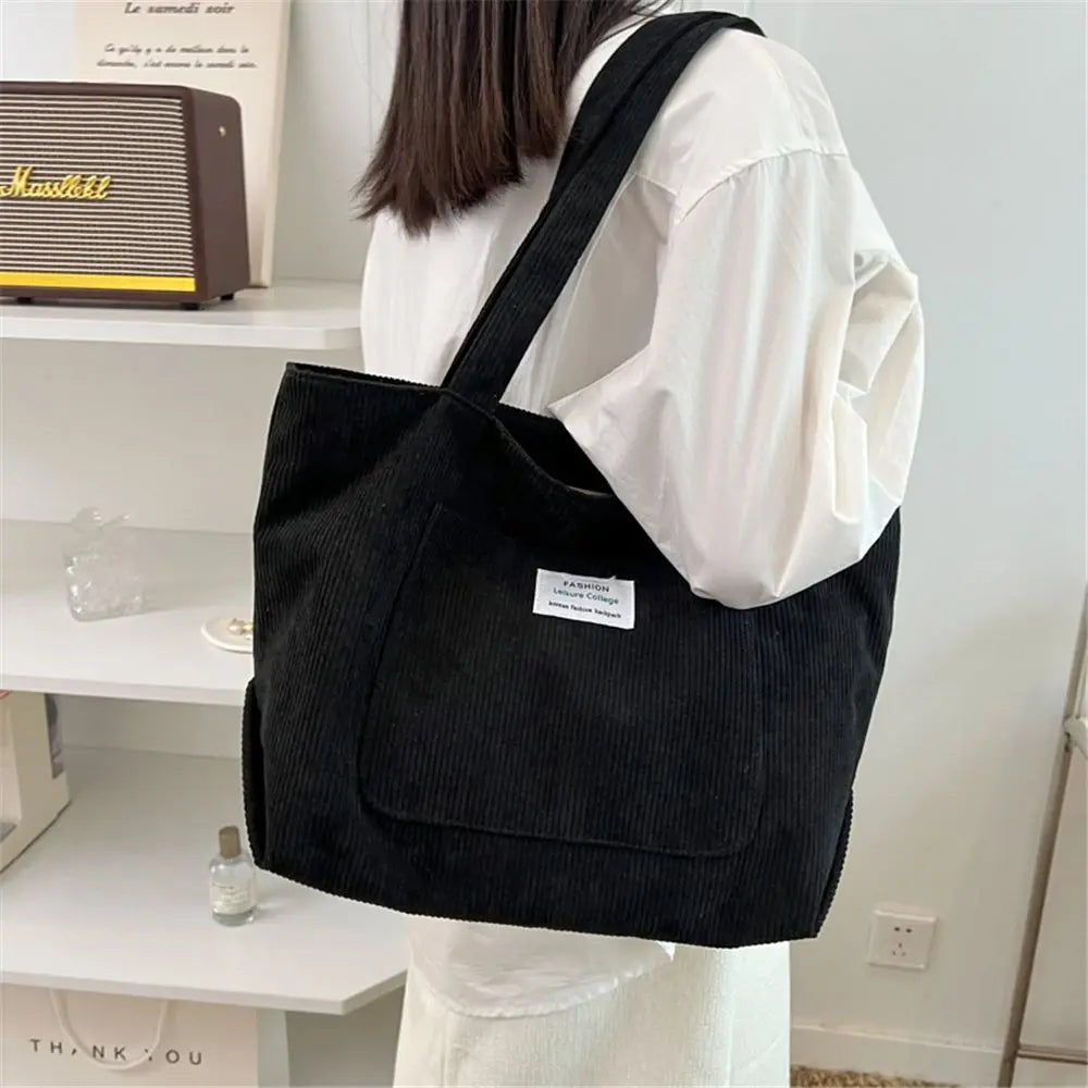 Velura Corduroy Tote