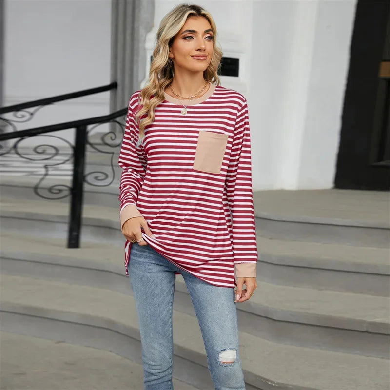Sana™ Striped Oversized T-Shirt