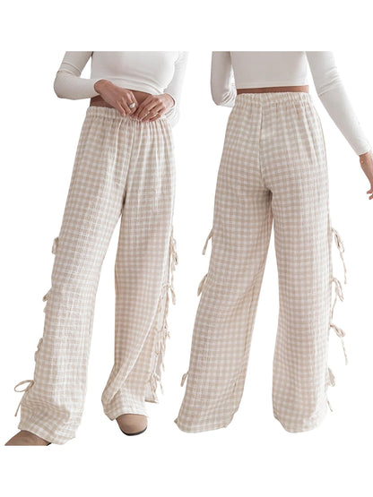 Retro Chic Wide-Leg Trousers