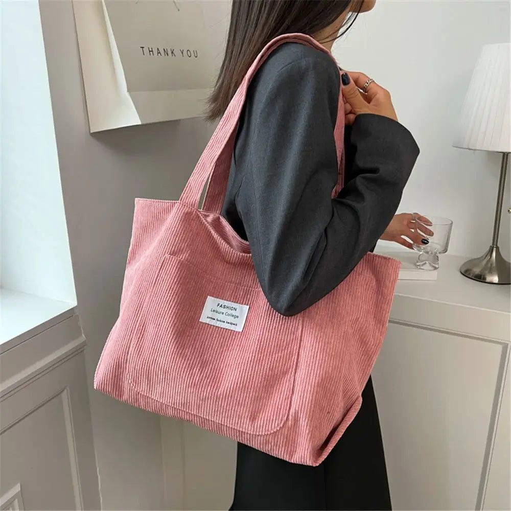 Velura Corduroy Tote