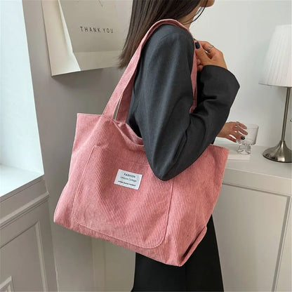 Velura Corduroy Tote