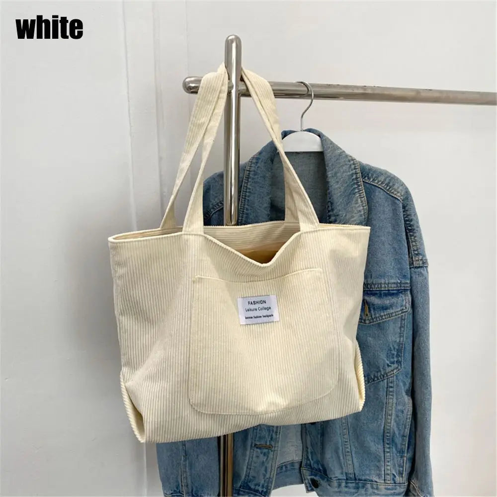 Velura Corduroy Tote
