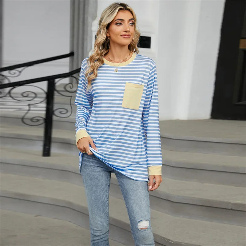 Sana™ Striped Oversized T-Shirt