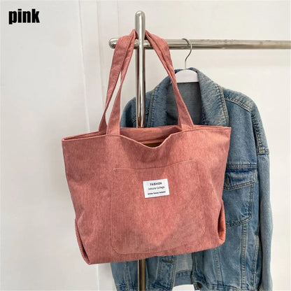 Velura Corduroy Tote