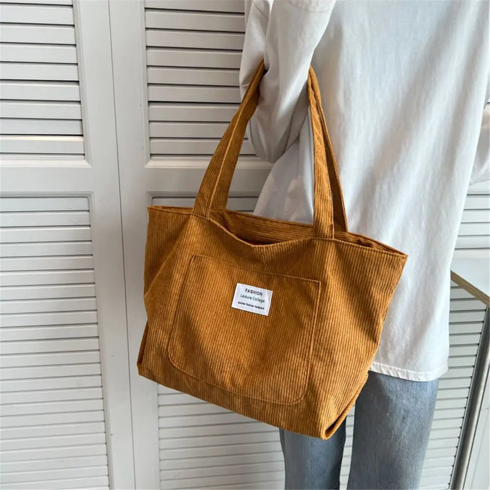 Velura Corduroy Tote