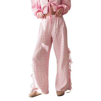 Retro Chic Wide-Leg Trousers