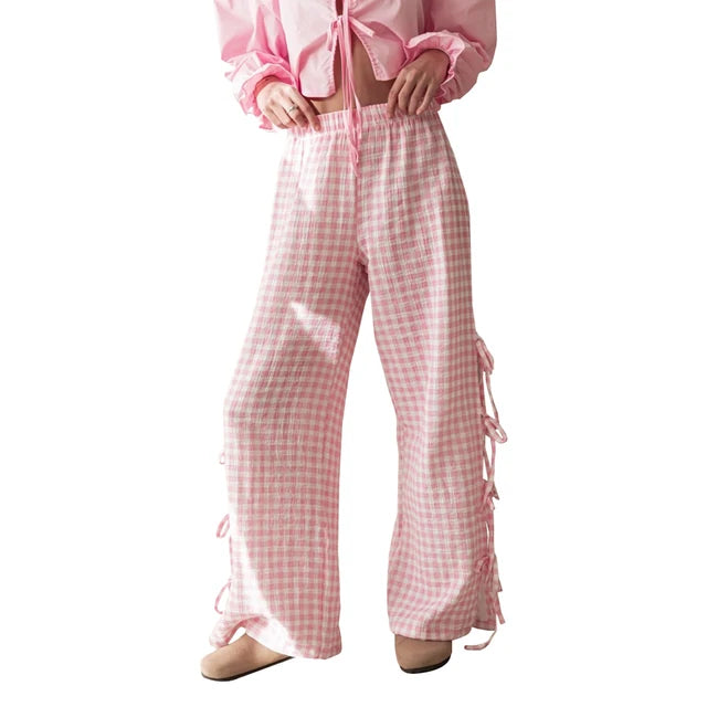 Retro Chic Wide-Leg Trousers