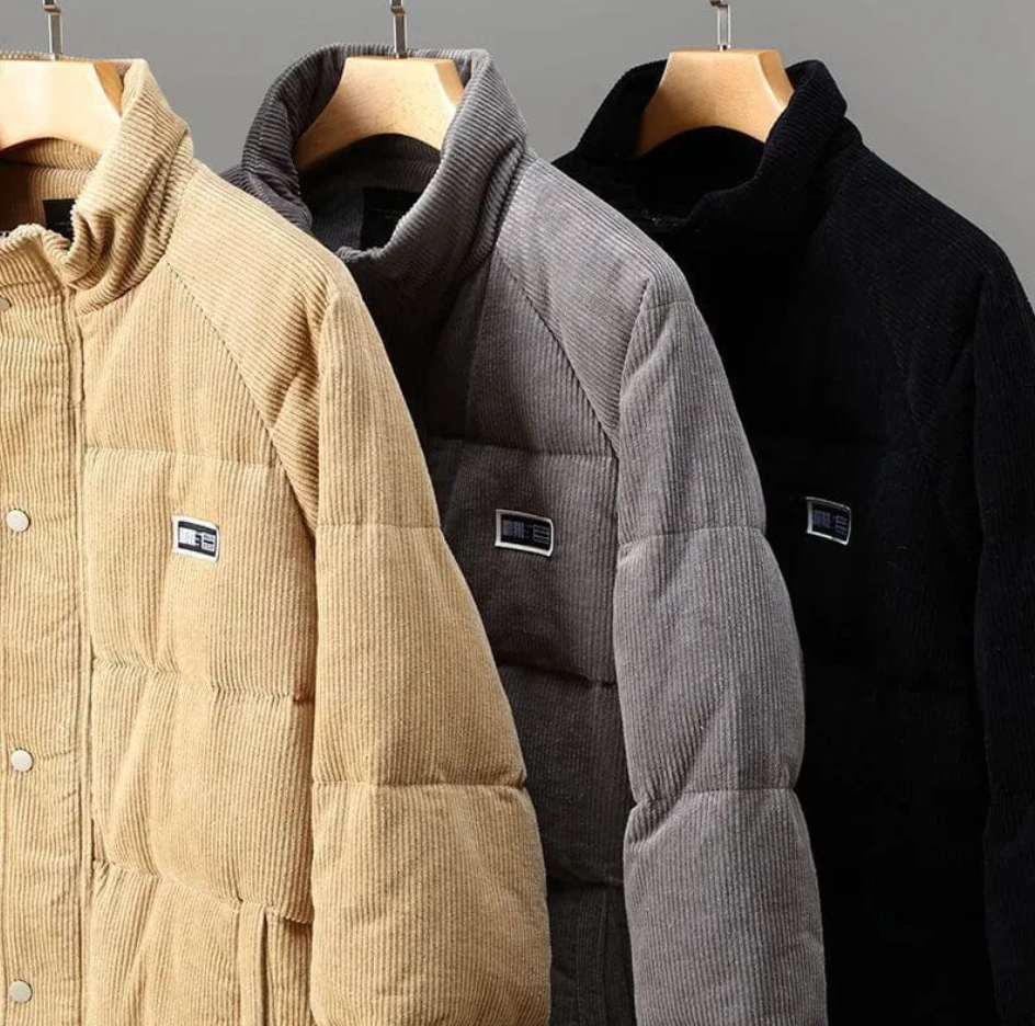 Kyle | Cord Puffer Jacket