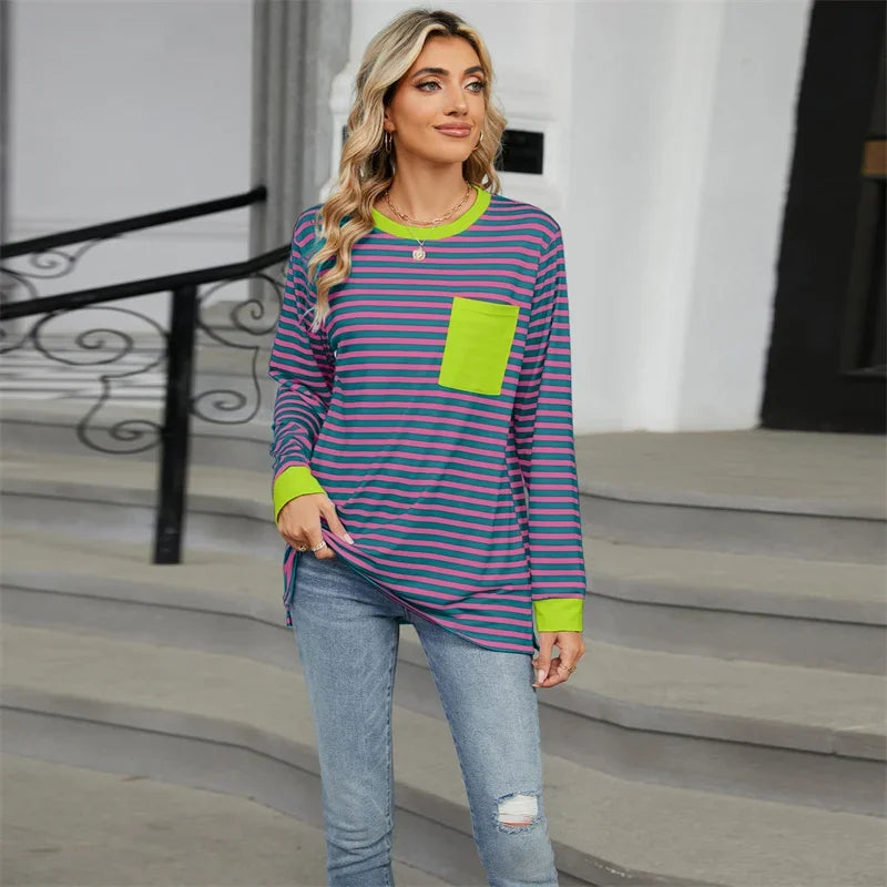Sana™ Striped Oversized T-Shirt