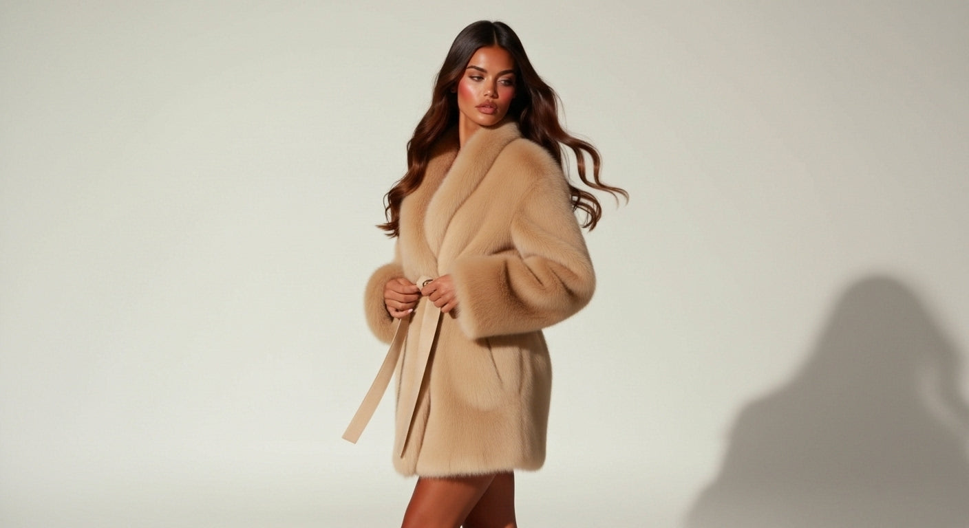 Belted Faux Fur Coat – Wärme in eleganter Form