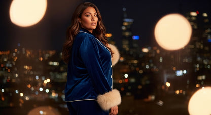 Velvet Pyjama Set Navy – Ruhe in Form