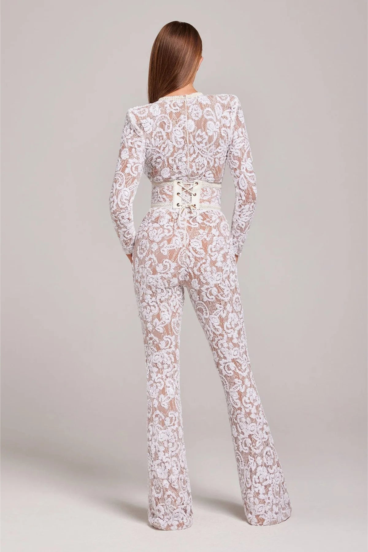 Tyla® | Midnight Lace Elegance Jumpsuit
