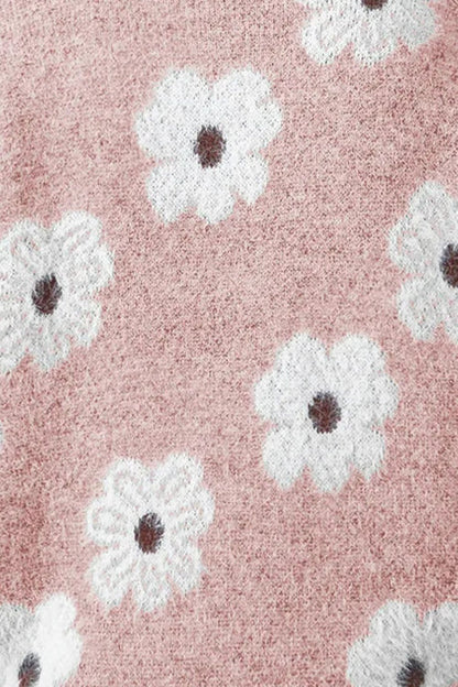 Bloom™ | Floral Half-Zip Sweater