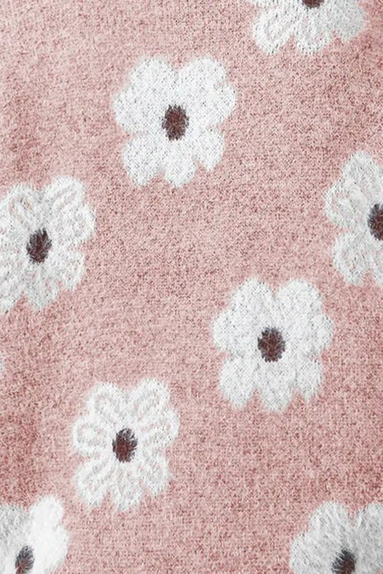 Bloom™ | Floral Half-Zip Sweater