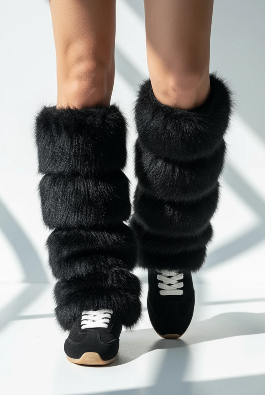 Premium Faux Fur Leg Warmers – Struktur trifft Weichheit