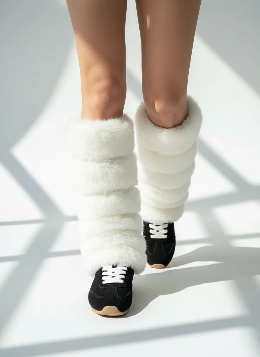 Premium Faux Fur Leg Warmers – Struktur trifft Weichheit