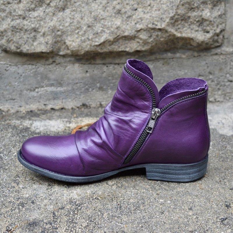 KENDRA | Leather Ankle boots