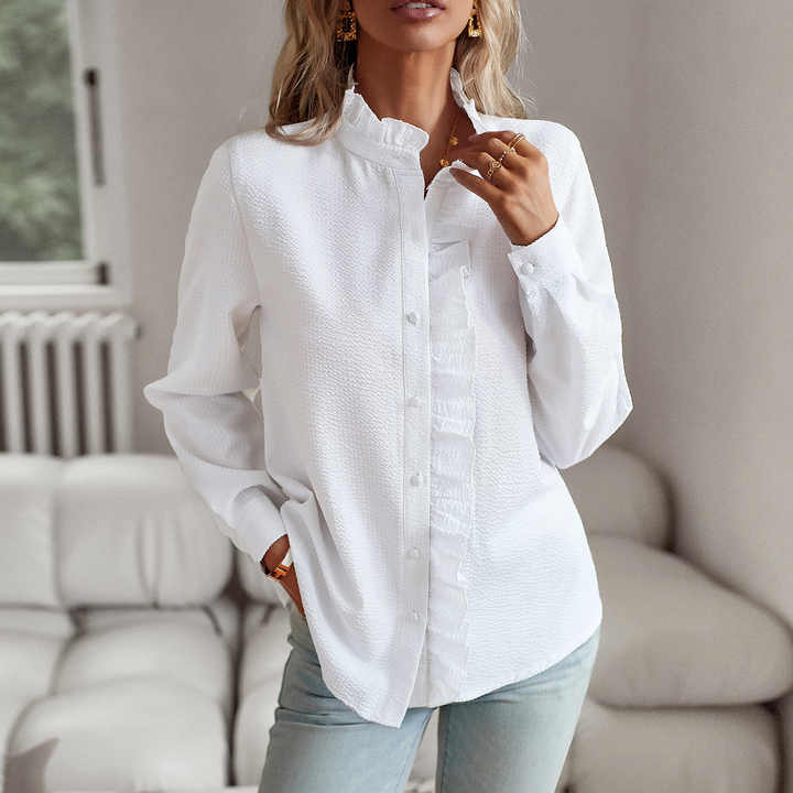 Olivia | Cuff Collar Long Sleeve Blouse
